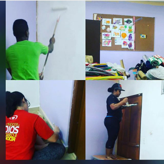 Estudiantes de la Universidad Latina realizan labor social en el IPHE