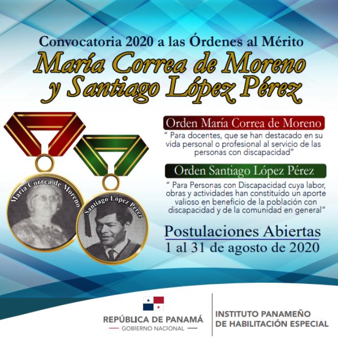  El IPHE abre el periodo para las postulaciones de las órdenes al mérito María Correa de Moreno y Santiago López Pérez 