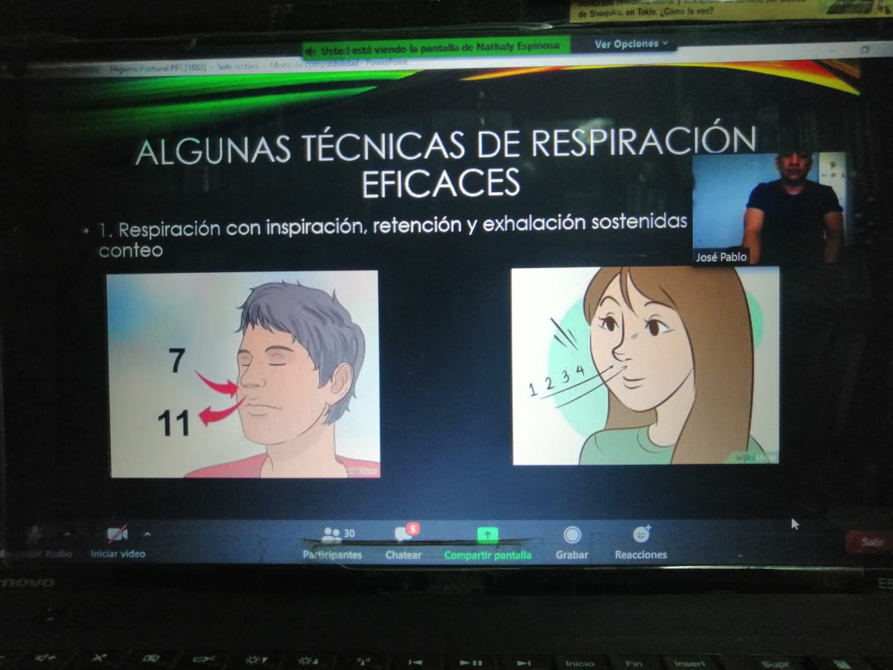 Fisioterapeutas realizan taller sobre "Higiene Postural" en el Programa de Parálisis Cerebral