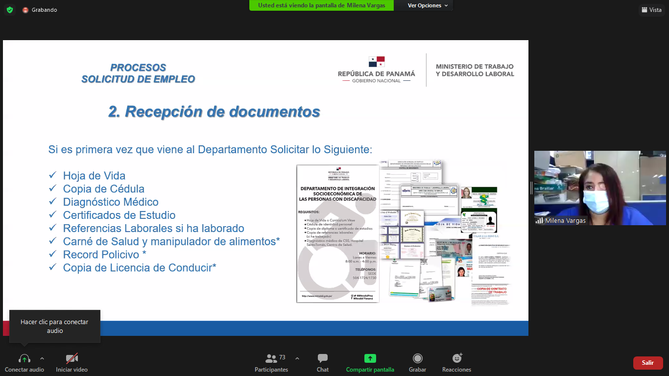 Conversatorio: Procesos para solicitud de empleo