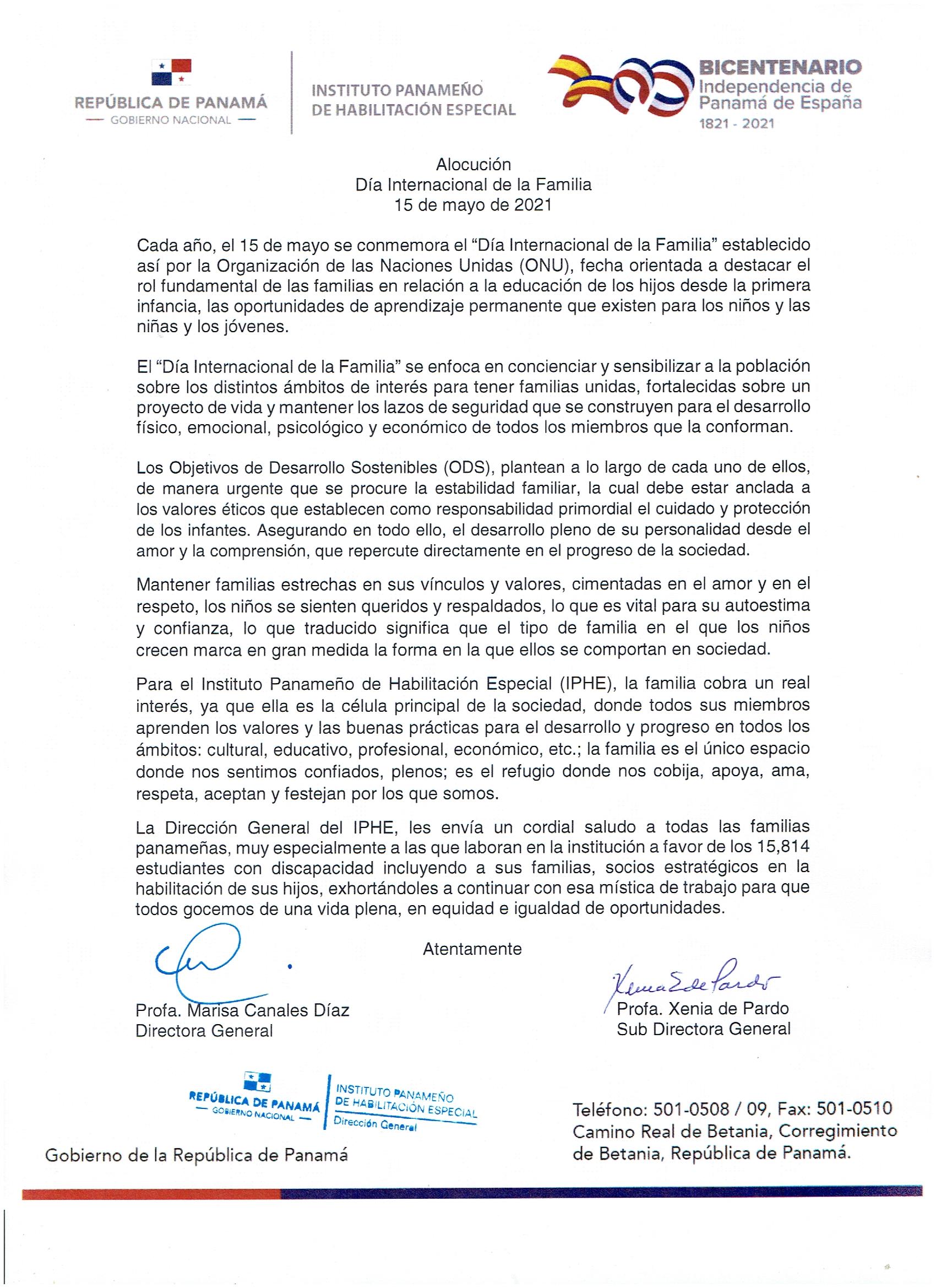 Día Internacional de la Familia 