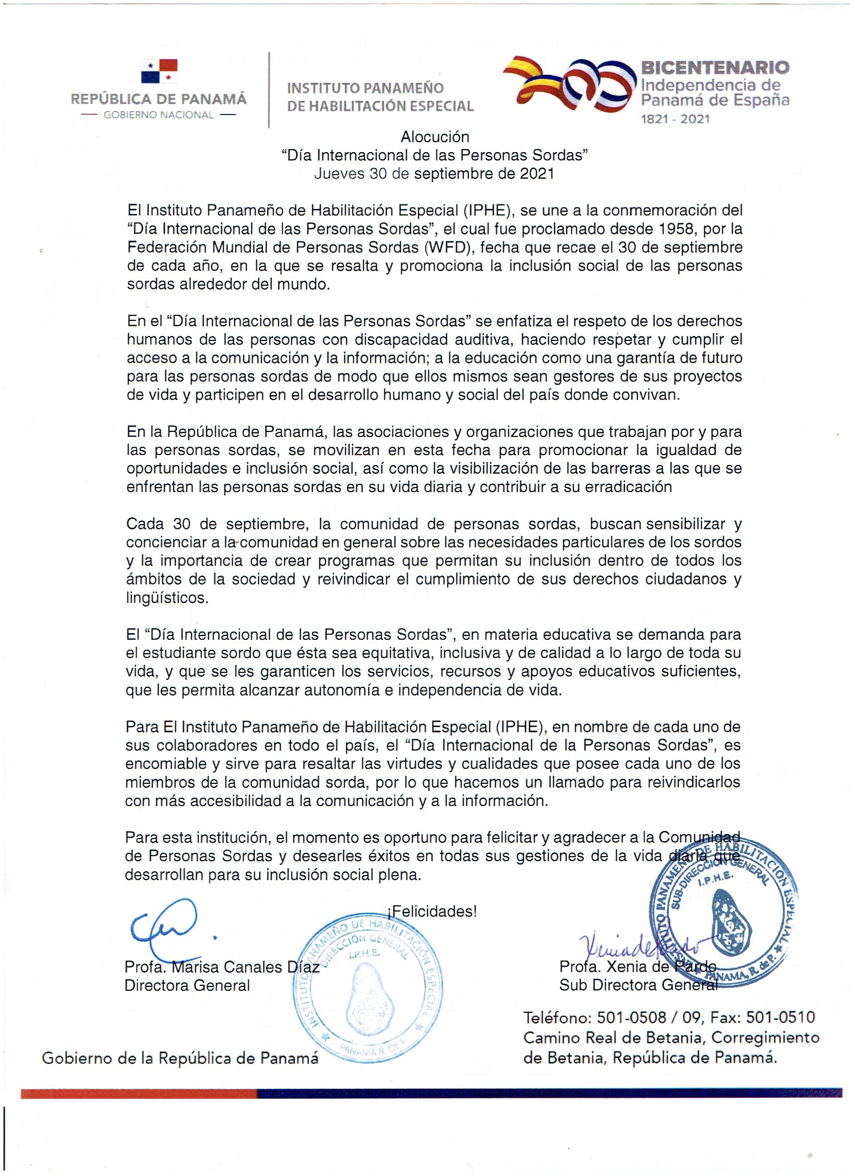Día Internacional de las Personas Sordas 