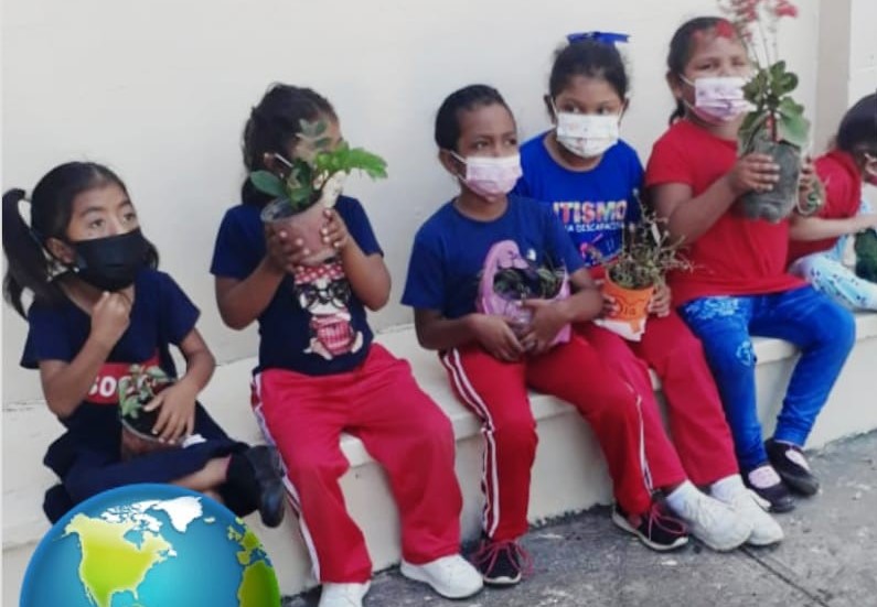 Alumnos del IPHE de Antón realizan siembra de plantones