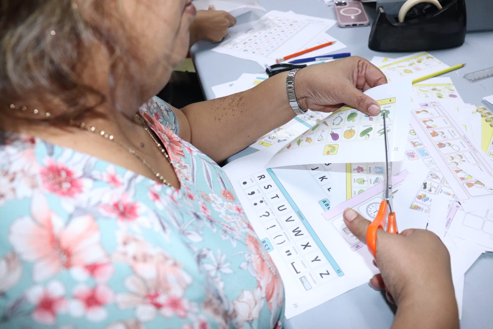 Docentes de Autismo aprenden a armar libro de comunicación para estudiantes