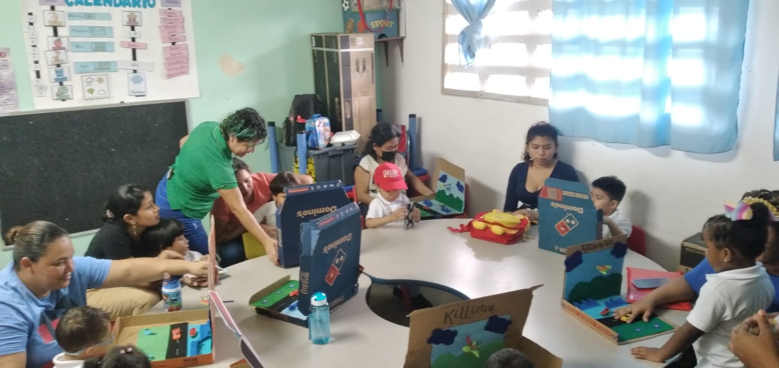 Niños del PEP participan de un taller sobre los medios de transporte