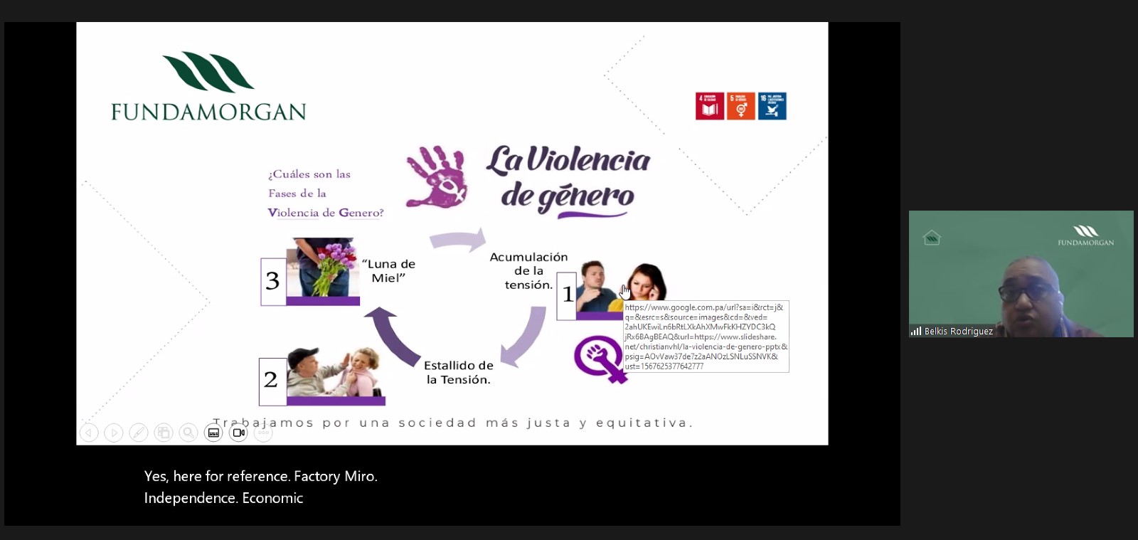 Padres participan del seminario sobre violencia domestica