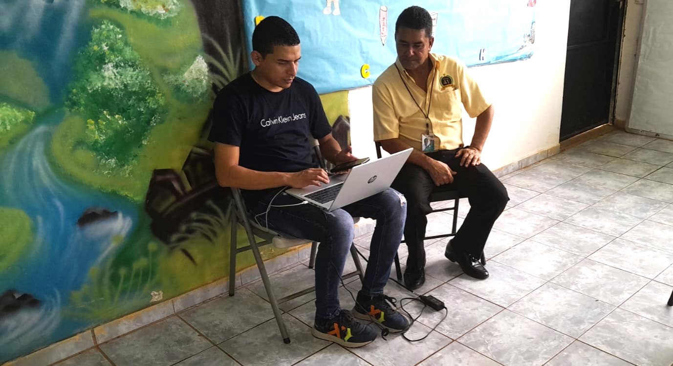 Realizan mantenimiento informático en el Módulo de La Palma